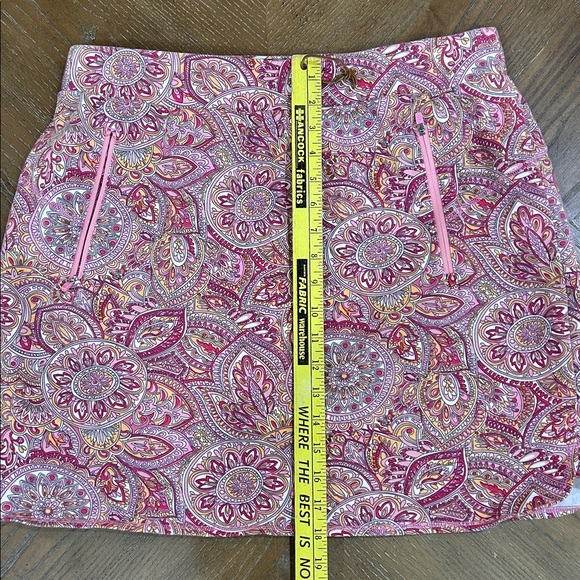 T by Talbots Pink Paisley Skort - Picture 7 of 9